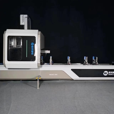 CNC 4-осевой центр обработки алюминиевого профиля для бурения, фрезы и конца фрезы
