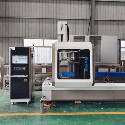 7000 мм ATC CNC 4-осеная вертикальная алюминиевая дверь, окно и шторная стена