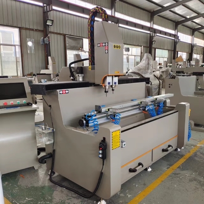Настраиваемая 3,5 кВт * 2 спиндовые мощности CNC сверлильная фрезерная машина для алюминиевых оконных дверей и минималистской мебели
