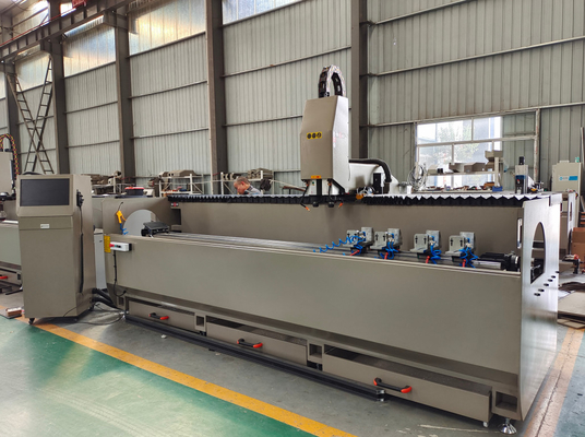 3000 мм 3200 мм Двойная головка буровой фрезерная машина CNC перфорационная машина для алюминиевой стены занавески