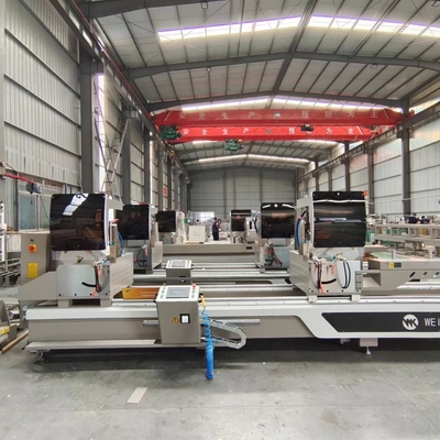 CNC двойная головка митр пила с 45 и 90 градусов алюминия UPVC режущей машины