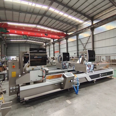 CNC двойная голова отрезание от пиломашины Алюминий UPVC режущая машина окна дверь режущая машина
