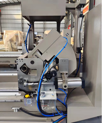 CNC двойная голова отрезание от пиломашины Алюминий UPVC режущая машина окна дверь режущая машина