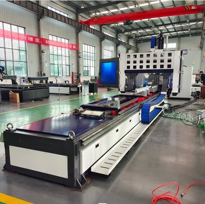 Алюминиевый CNC 5-осевой обрабатывающий центр CNC буровой и режущей машины с 300 мм лезвием пилы