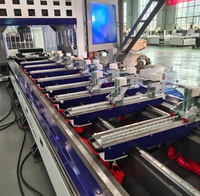 Алюминиевый CNC 5-осевой обрабатывающий центр CNC буровой и режущей машины с 300 мм лезвием пилы