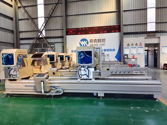 Алюминиевый профиль окна двойная голова митра пила CNC режущая машина 2,2 кВт
