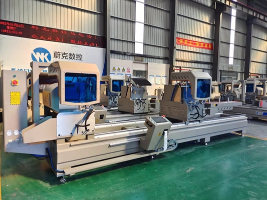 Алюминиевый профиль окна двойная голова митра пила CNC режущая машина 2,2 кВт