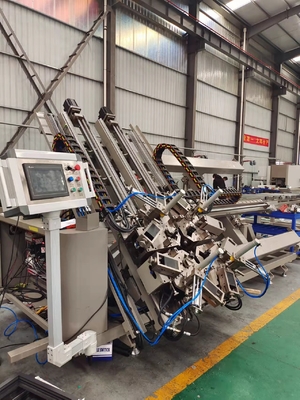 Машина Cnc угловая гофрируя для алюминиевого профиля двери и окна